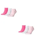 PUMA 6 Paar Sneaker Invisible Socken Gr. 35-49 Unisex für Damen Herren Füßlinge, Farbe:422 - pink lady, Socken & Strümpfe:39-42