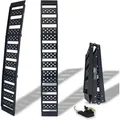 TRUTZHOLM 1 x Auffahrrampe 2-Fach Klappbar 199cm Traglast 340 kg Alu Schwarz