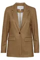 b.young BYRIZETTA Damen Blazer Longblazer Jacke mit Reverskragen und Knopf Regular Fit mit Stretch gestreift, Größe:36, Farbe:Toasted Coconut Mix (201687)
