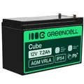 Green Cell AGM05 USV-Batterie Plombierte Bleisäure (VRLA) 12 V 7,2 Ah (AGM05)