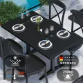 JAMAIKA | Bistro Außen Tischplatte | B:T 120 x 70 cm | Schwarz | Rechteckig | Topalit Tischplatte