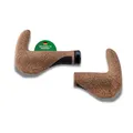 CONTEC Fahrrad-Griffe Merge Trekking Bar Kork, Länge 140mm, D3-Dreikomponenten, G-Link System, Ergonomisch, Stoßdämpfend, mit BarEnds, braun, Paar