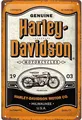 Nostalgic-Art - Blechschild 20 x 30cm - Harley-Davidson - Genuine Motorcycles Mi