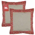 2er Set Zierkissen Dekokissen Kissenbezug Kissen Sofakissen Kopfkissen 50x50cm