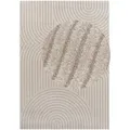 Elle Decoration Hochflorteppich New York, Creme, Beige, Kunststoff, geometrisch, rechteckig, 160x230 cm, Oeko-Tex® Standard 100, für Fußbodenheizung geeignet, in verschiedenen Größen erhältlich, pflegeleicht, strapazierfähig, Teppiche & Böden, Teppiche, Hochflorteppiche & Shaggys
