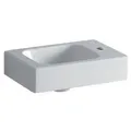 Geberit Handwaschbecken iCon 380x280mm o ÜL mit Hahnloch rechts weiß