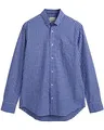 Gant Herren REG POPLIN Gingham Shirt Klassisches Hemd, College Blue, Standard