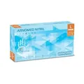 ARNOMED Nitril Ice Blue Einmalhandschuhe, puderfrei, hellblau 382-L , 1 Packung = 100 Stück, Größe L