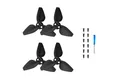Wigento Für DJI Neo Drohne BRDRC 2 Paar Ersatz Propeller Blätter Schwarz Zubehör Drohne
