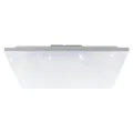 EGLO LED Panel Calemar-S, quadratische Deckenlampe mit Kristall-Effekt, Deckenleuchte aus Kunststoff und Metall in Weiß, Aufbauleuchte für Büro und Küche, neutralweiß, 59x59 cm