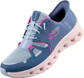 Skechers Slip-ins - Glide-Step Pro Damen Komfort-Sneaker zum Reinschlüpfen Slate/Pink, 150420-SLTP