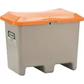 Streugutbehälter L890xB600xH690mm 200l GFK grau/orange o.Entnahmeöffnung