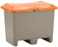 CEMO Streugutbehälter 200 l B890xT600xH640 mm ohne Entnahmeöffnung grau/orange
