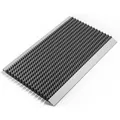 Björn&Schiller Fußmatte Aluminiumrahmen mit Bürsten Grau 50 x 80 cm für Außenbereich