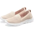 LASCANA Slipper Halbschuh, Sneaker, Slip-On-Sneaker, apricot Größe 40 - Orange - 40