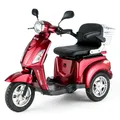VELECO ZT15 Seniorenmobil Dreirad Roller Elektromobil Seniorenfahrzeug 900W ROT