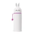 LEGAMI Federmäppchen Stiftehalter 2in1 BUNNY KAWAII Stifte Köcher Box Silikon