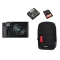 Panasonic DMC-TZ99 + DMW-BLG 10E + Matera 90M +SD Karte 64 GB schwarz