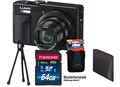 Panasonic DC-TZ99 schwarz Digitalkamera mit Leica 30-fach Zoom mit 64 GB Megaset