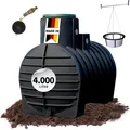 4rain MONO Retentionszisterne Plus 4000 Liter inkl. Tankabdeckung