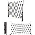 Absperrgitter HWC-B34, Scherengitter Rankhilfe Tierschutzgitter ausziehbar, Alu braun ~ Höhe 153cm, Breite 32-265cm