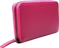 Esquire Leder Geldbörse Peru Zip Around Wallet Pink purpur