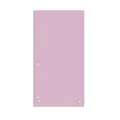 DONAU 100er Pack Trennstreifen/Farbe: Rosa / 1/3 A4 aus 190 g/m² Recycling-Karton/ 4-fach Lochung/ 23,5 x 10,5 cm/Gelocht/Trennblätter Ordner Register Trennlaschen/Made in EU