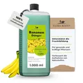 Konfitee Bananen Dünger Flora Boost 1000ml I Für bis zu 200L Gießwasser I Obstbaum Dünger für Bananenpflanze I Flüssiger Blatt- & Wurzeldünger I 100% natürlicher Pflanzendünger