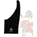 Lycra Handschuh für Grafiktabletts und Leuchttische - Ein-Finger Design, Schwarz