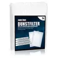 com-four® 2x Filter für Dunstabzugshaube zuschneidbar - Abzugshaube Filter universell einsetzbar - Dunstabzugsfiltereinlage - Fett-Filtermatte - ... - Weiß