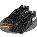WERKTHOR Auffahrrampe PKW - [2er Set] Auffahrrampen für maximalen Halt [<5T] - Hochbelastbare Rampe Auto für jeden Untergrund - Auto Rampen 2 Stück