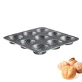 Westmark Brötchen Backform, Für 9 Brötchen, Ø je 8,5 cm, Stahl, antihaft-beschichtet, Anthrazit, 32732260
