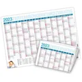 itenga Wandkalender itenga Jahresplaner 2025 gefalzt Wandkalender DIN A2 (59,4 x42cm)