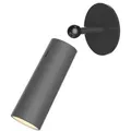 Newgarden Led-Wandleuchte Roll, Schwarz, Kunststoff, zylindrisch,zylindrisch, 4.4x12x4.4 cm, drehbar, 3 Helligkeitsstufen, Touch (on/off), tragbar, einfach zu transportieren, kabellos, aufladbar über Usb, Lampen & Leuchten, Innenbeleuchtung, Wandleuchten, Wandlampen mit Schalter