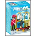 PLAYMOBIL Hotel - Gepäckträger mit Kofferwagen, Spielset, 10 x 5 x 15 cm, (5270) PLAYMOBIL