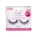 KISS Lash Couture LuXtensions „Royal Silk“ – Faux Mink künstliche Wimpern, Voluminöse Fake Lashes für Wimpernverlängerungs-Look, Wiederverwendbare Strip Lashes mit ultradünnem Wimpernband, Schwarz