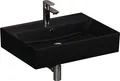 Aqua Bagno Loft Air Keramik Waschbecken 60cm schwarz matt