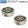 Paar Lager Voll Original SKF 6202/C3 Piaggio Superbravo 3 50 1987/90