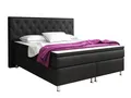 Boxspringbett Turin 180x200 cm Kunstleder Schwarz