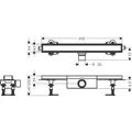 hansgrohe HG Duschrinne RainDrain Compact Komplettset 600mm (600 mm) (56175000)