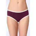 Albero Natur High-Waist-Hipster Hipster mit Spitze lila S