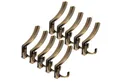 SO-TECH® Garderobenhaken JASMIN, Lochabstand 32 mm (10 St), groß (H x B x T: 143 x 76 x 67 mm), Brüniert