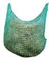 Kerbl Heunetz FlexiStrong, Heusack, grün, Polypropylen, 90x90cm, Fassungsvermögen ca. 7 kg, Maschenweite 4,5x4,5cm, leicht zu befüllen, Pferde, Ponies