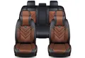 BREMER SITZBEZÜGE Autositzbezug für Opel Adam Bj 2013-19 (FSL2), Set, 2-tlg., Komplettset Vorne und Hinten, in Schwarz/Braun