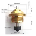 Heimeier 4101-02.300 - Umrüstoberteil mit T Kennzeichnung DN 10-15 alte Ausführu