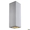 Nickel Moderne Wandleuchte Leuchter Außenlampe Garten 2x50W/GU10 IP20