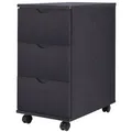 vidaXL Schubladenelement 33×45×60 cm Schwarz