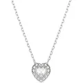 Swarovski Kette mit Anhänger Schmuck Geschenk Ariana Grande Halskette Herz, 5720852, mit Swarovski® Kristall silberfarben
