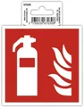 Exacompta 67030E Feuerlöscher, selbstklebend, 10 cm, Rot
