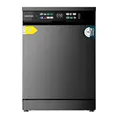 Cecotec Geschirrspüler 60 cm - Freistehend Bolero Aguazero 6210 Dark D. 15 Bestecke, energieeffizient, XXL Fullcolor Display, drittes Fach, 14 Programme, Dual Zone Wash, verstellbares Fach, Dunkel